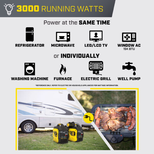 Champion 100809 4000W Inverter with CO Shield