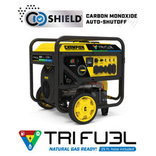 Load image into Gallery viewer, Champion 201161 12,000W Electric Start Tri Fuel Generator with CO Shield