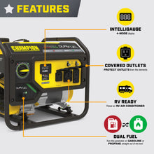 Load image into Gallery viewer, Champion 201296 3500W Dual Fuel Generator with CO Shield®