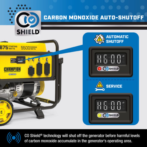 Champion 201299 5500W Generator with CO Shield