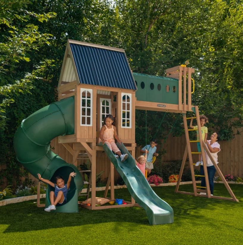 KidKraft Skyway Resort Wooden Swing Set