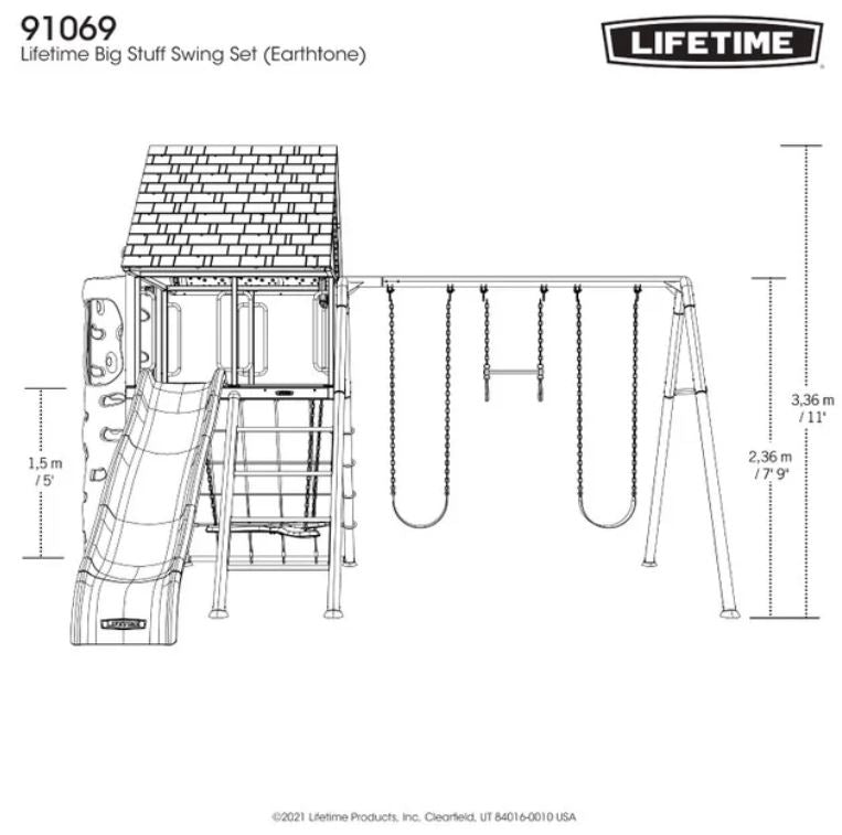 Lifetime Big Stuff Swing Set