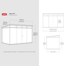 Load image into Gallery viewer, Keter 3.4 x 2.1 m Outdoor Garden Storage Shed with Lockable Double Doors