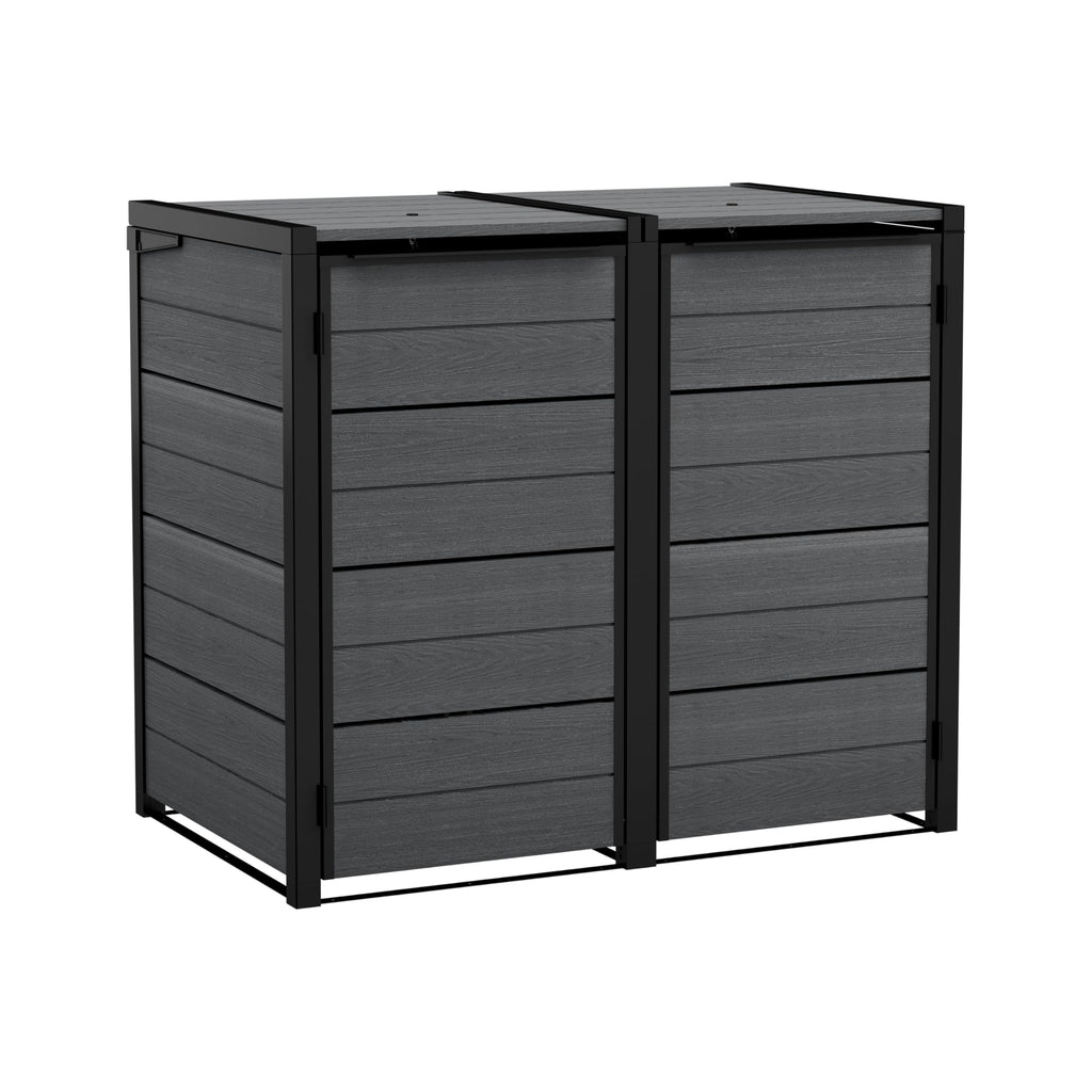 Keter Double 480 L Weatherproof Wheelie Bin Storage Unit
