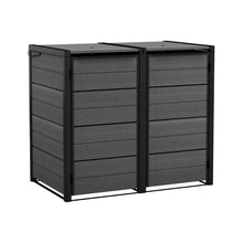 Load image into Gallery viewer, Keter Double 480 L Weatherproof Wheelie Bin Storage Unit