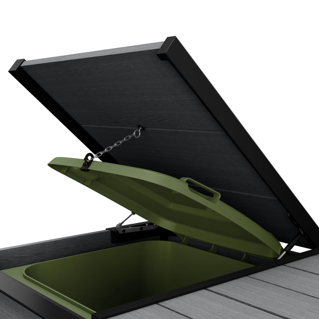 Keter Double 480 L Weatherproof Wheelie Bin Storage Unit