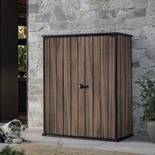 Load image into Gallery viewer, Keter 1400L Weatherproof Vertical Outdoor Storage Cabinet with Shelves