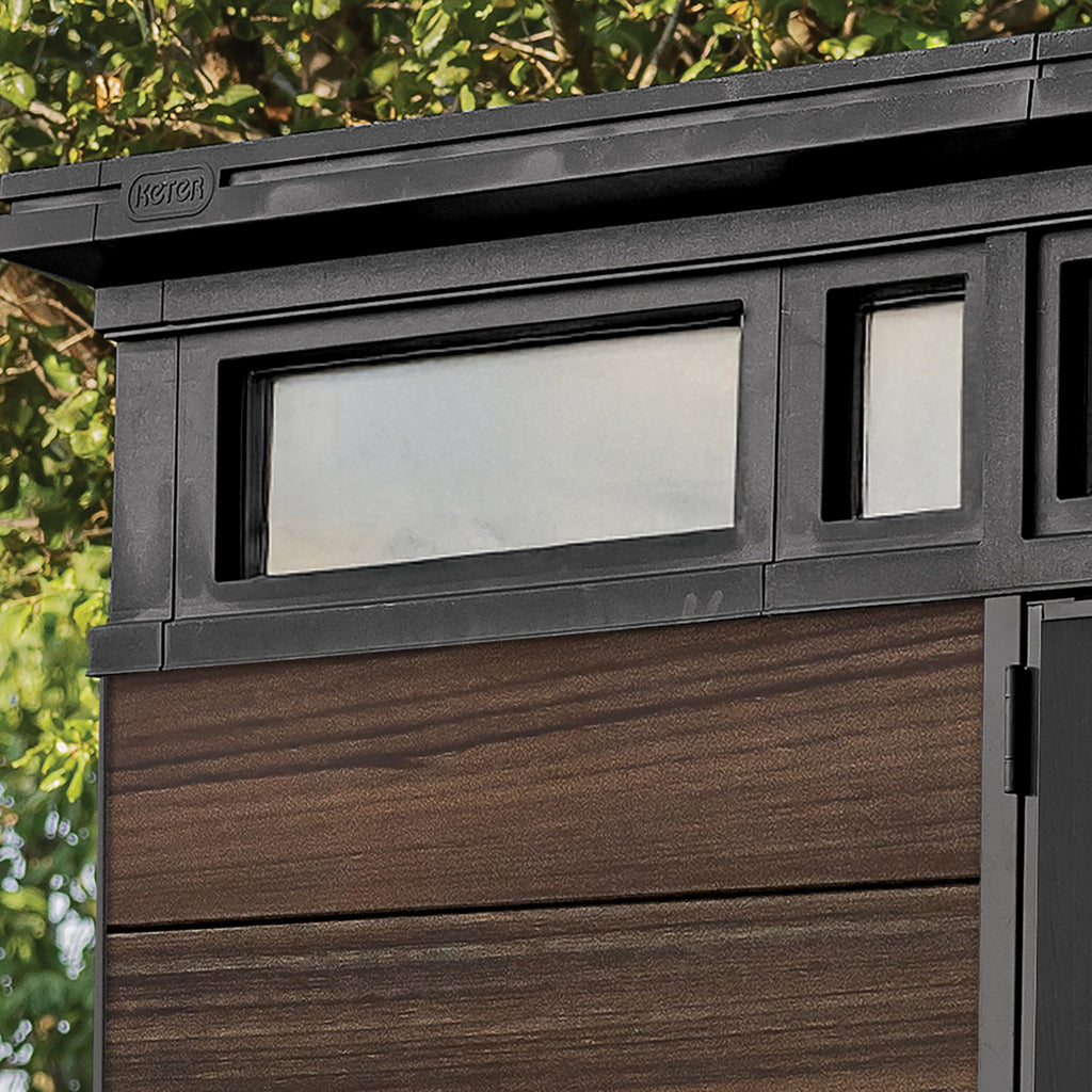 Keter 3.4 x 2.1 m Outdoor Garden Storage Shed with Lockable Double Doors