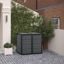 Load image into Gallery viewer, Keter Double 480 L Weatherproof Wheelie Bin Storage Unit