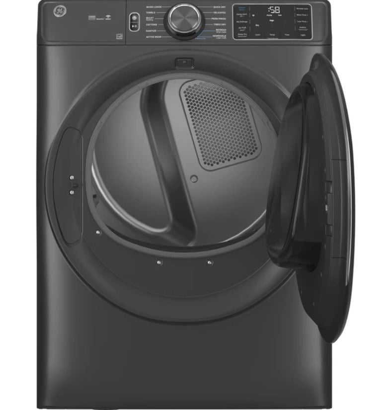 GE® ENERGY STAR® 7.8 cu. ft. Capacity Smart Front Load Electric Dryer with Steam and Sanitize Cycle