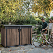 Load image into Gallery viewer, Keter 2020 L Large Outdoor Horizontal Storage Shed with Lockable Doors