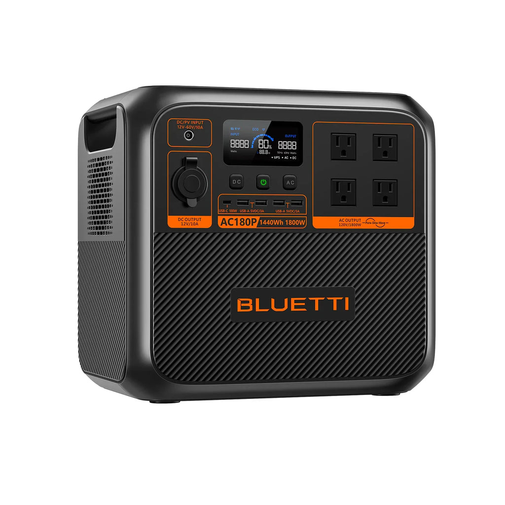 BLUETTI Premium 150 (AC180P) Solar Portable Power Station | 1,800W 1,440Wh