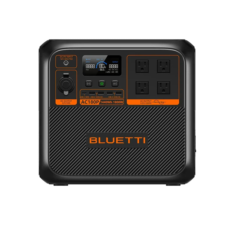 BLUETTI Premium 150 (AC180P) Solar Portable Power Station | 1,800W 1,440Wh