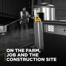 Load image into Gallery viewer, 2,000 PSI 4.0 GPM Hot Water Electric Pressure Washer with 5.0 HP 460 Volt Baldor Motor and General Triplex Pump- 64HD-3-460