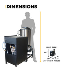 Load image into Gallery viewer, 2,300 PSI 4.0 GPM Hot Water Electric Pressure Washer with 6.0 HP Baldor Motor and General Triplex Pump- 64HD