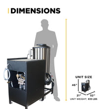 Load image into Gallery viewer, 3,000 PSI 5.0 GPM Hot Water Electric Pressure Washer with 10 HP 460 Volt Baldor Motor and General Triplex Pump- 67HD-3-460