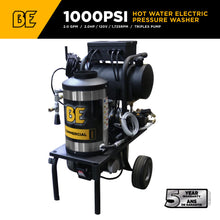 Load image into Gallery viewer, 1,000 PSI 2.0 GPM Hot Water Electric Pressure Washer with General T9051EBF triplex pump - 1250
