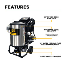 Load image into Gallery viewer, 2,300 PSI 4.0 GPM Hot Water Electric Pressure Washer with Comet Triplex Pump - 42-6