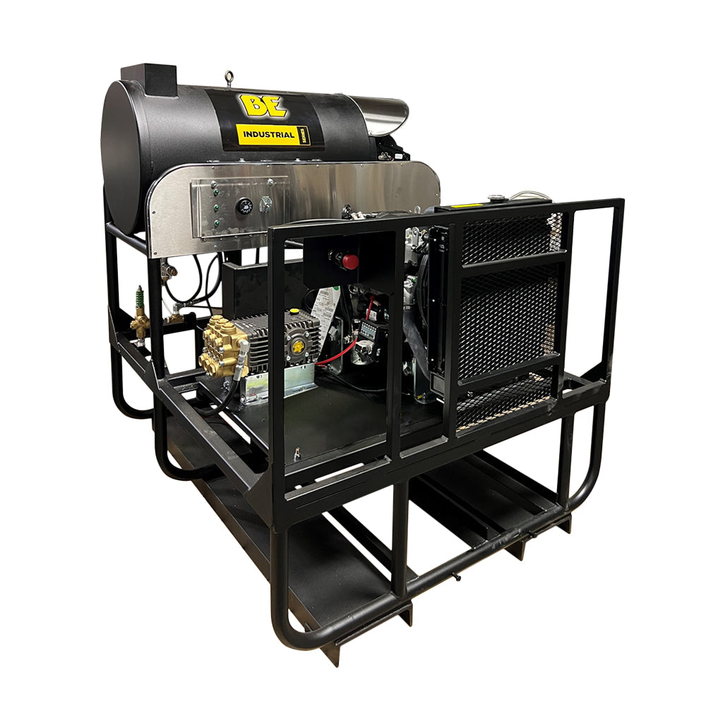 3,500 PSI 5.2 GPM Hot Water Diesel Pressure Washer Skid with General Triplex Pump - 5640DG