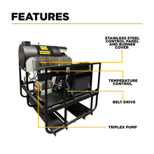 Load image into Gallery viewer, 3,500 PSI 8 GPM Hot Water Diesel Pressure Washer Skid with General Triplex Pump - 5835DG