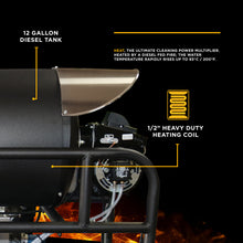 Load image into Gallery viewer, 3,500 PSI 8 GPM Hot Water Diesel Pressure Washer Skid with General Triplex Pump - 5835DG