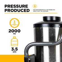 Load image into Gallery viewer, 2,000 PSI - 3.5 GPM Hot Water Electric Pressure Washer with Triplex Pump - HW205EBA