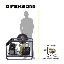 Load image into Gallery viewer, 3,000 PSI 8.0GPM Hot Water Pressure Washer with Honda GX690 Engine and General Triplex Pump - HW3024HG12V