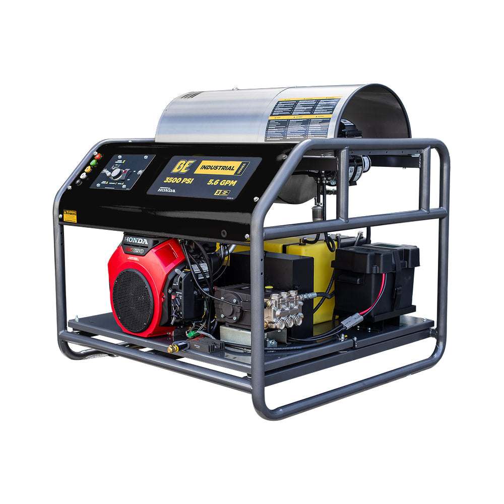 3,000 PSI 8.0GPM Hot Water Pressure Washer with Honda GX690 Engine and General Triplex Pump - HW3024HG12V
