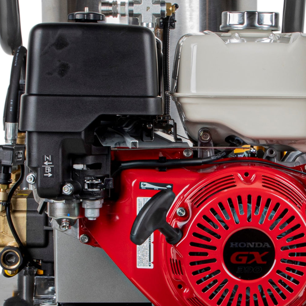 4,000 PSI - 4.0 GPM Hot Water Pressure Washer with Honda GX390 Engine and Belt Driven General Triplex Pump - HW4013HBG