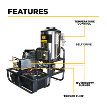 Load image into Gallery viewer, 3,500 PSI 5.2 GPM Hot Water Skid Pressure Washer with General Triplex Pump - Z5535GPBDH