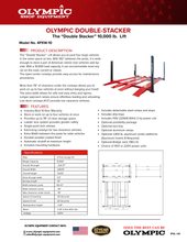 Load image into Gallery viewer, Olympic Equipment 10,000 lb Two-Car Stacker Parking Lift 4PXW-10