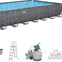 Load image into Gallery viewer, Bestway APX 365 31 ft. 4 in. x 16 ft. x 52 in. Rectangular Above Ground Pool Set