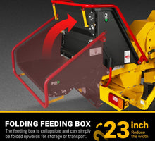 Load image into Gallery viewer, 35hp 1000cc ZONSEN E-Start 8 inch Gas Powered Commerical Wood Chipper with Intelligent Hydraulic Feeding System , CROBA TX1000