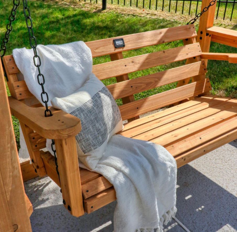 Backyard Discovery Callahan Cedar Wood Pergola Swing for 2 People