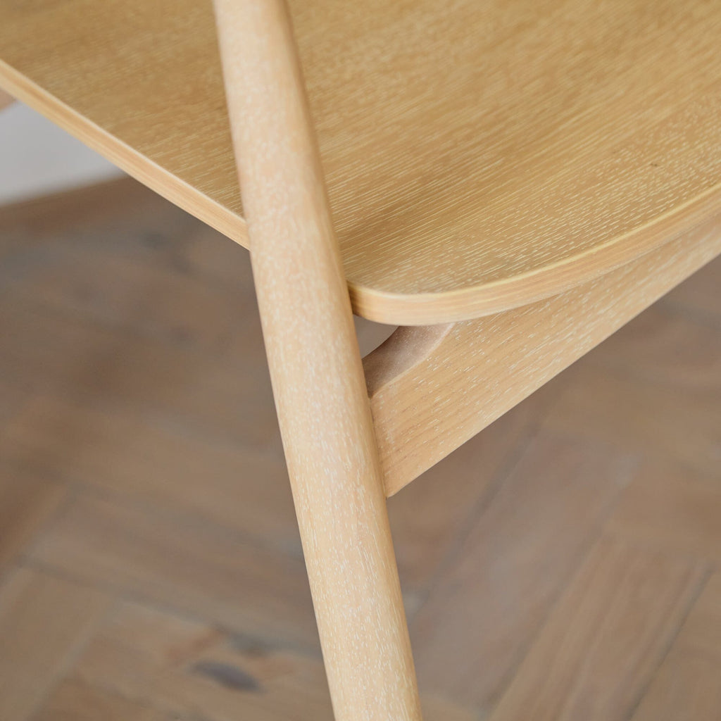 Raleigh Whitewash Dining Table Set - 6 Seater - Carter Whitewash Oak Dining Armchairs