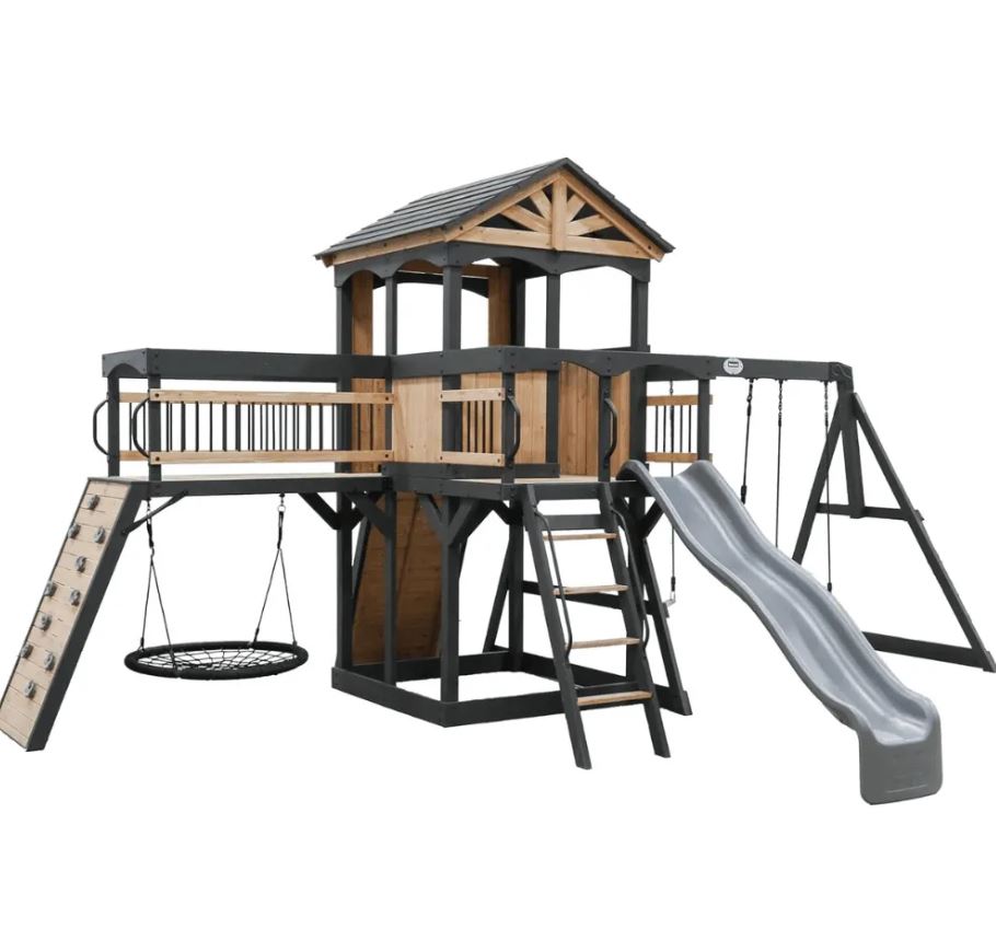 Timber Crossing Swing Set – Adventure Meets Stunning Design