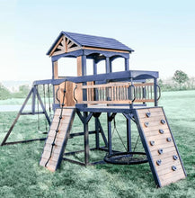 Load image into Gallery viewer, Timber Crossing Swing Set – Adventure Meets Stunning Design