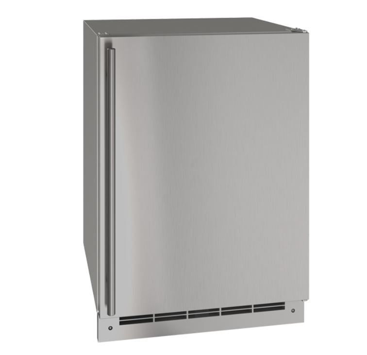 U-Line - 5.4 Cu. Ft. Built-In Mini Fridge - Stainless Steel