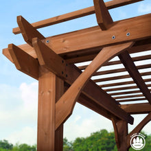 Load image into Gallery viewer, Backyard Discovery Beaumont 10 x 10 ft. Cedar Wood Pergola with PowerPort