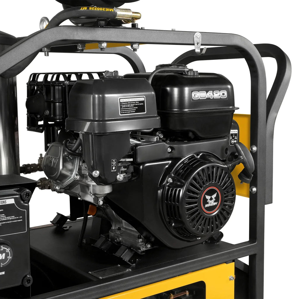 MechMaxx 4000 PSI 4 GPM ZONSEN E-Start Engine Hot Water Pressure Washer with Hose Reel,  HPW40D