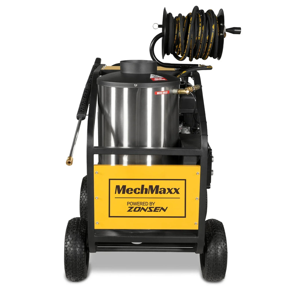 MechMaxx 4000 PSI 4 GPM ZONSEN E-Start Engine Hot Water Pressure Washer with Hose Reel,  HPW40D