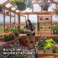 Load image into Gallery viewer, Backyard Discovery Bellerose XL Greenhouse 13×11 Cedar Wood Garden Greenhouse