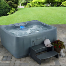 Load image into Gallery viewer, AquaRest Spas Premium 150 4-Person Plug and Play Hot Tub with 12 Stainless Steel Jets, Ozone &amp; LED Waterfall