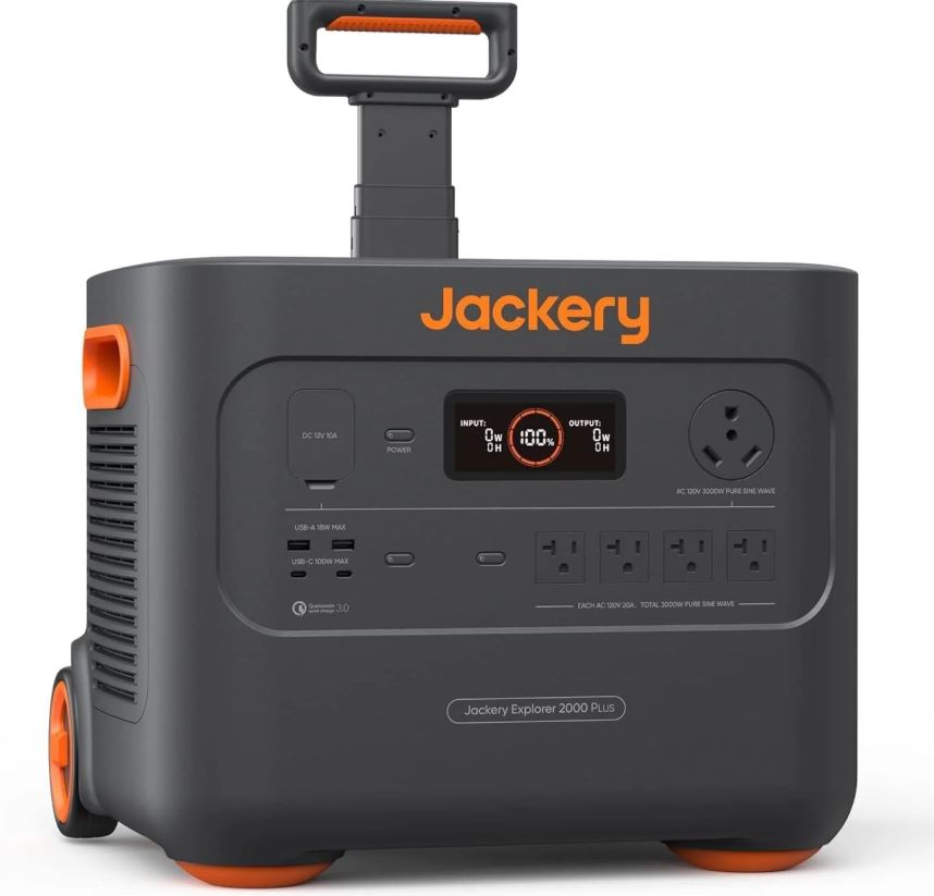 Jackery Solar Generator 4000 Kit (Explorer 2000 Plus + 1X PackPlus E2000 Plus Expandable Battery + 2X200W Solar Panel)