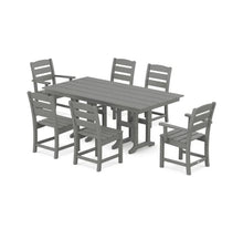Load image into Gallery viewer, Polywood Lakeside 7-Piece Farmhouse Dining Set – Slate Grey
