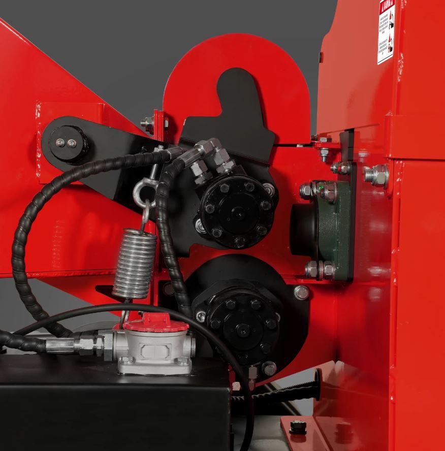 25hp 750cc Twin Cylinder ZONSEN Petrol Engine 7" Hydraulic Feeding Wood Chipper, DCH7