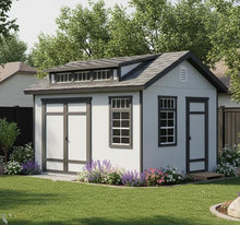 Load image into Gallery viewer, Meadowview 12x10 Do-It-Yourself Wooden Storage Shed with Floor Kit - Does not Include Paint or Roofing Shingles