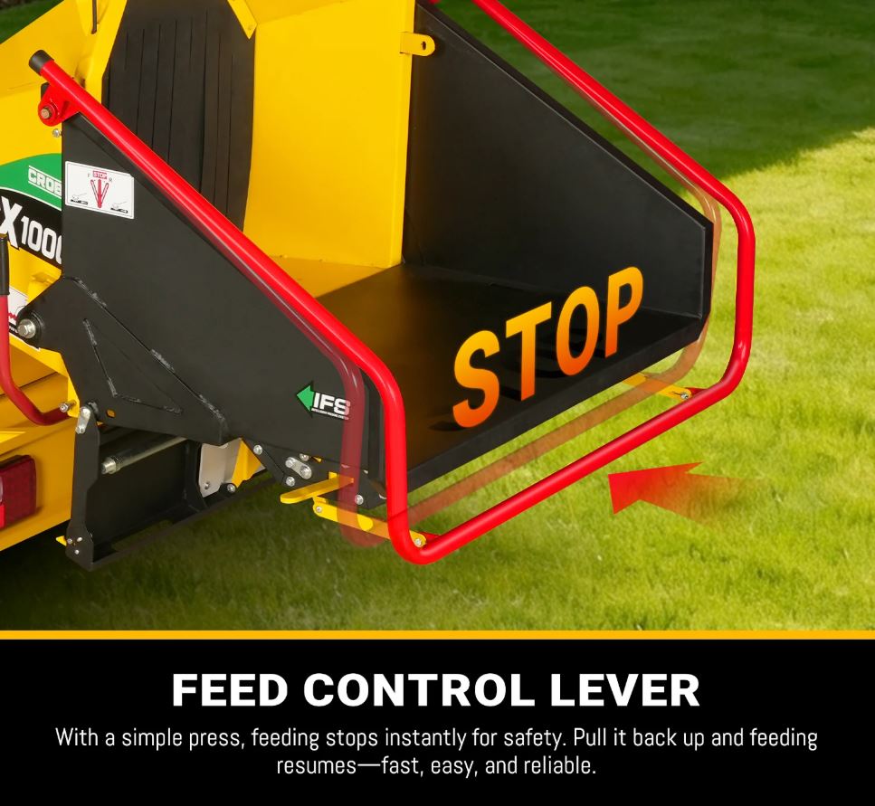 35hp 1000cc ZONSEN E-Start 8 inch Gas Powered Commerical Wood Chipper with Intelligent Hydraulic Feeding System , CROBA TX1000
