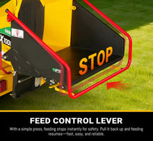 Load image into Gallery viewer, 35hp 1000cc ZONSEN E-Start 8 inch Gas Powered Commerical Wood Chipper with Intelligent Hydraulic Feeding System , CROBA TX1000
