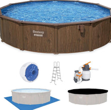 Load image into Gallery viewer, Bestway Hydrium 18 ft. x 52 in. Round Steel Wall Above Ground Pool Set